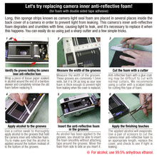 Load image into Gallery viewer, Light Seals Foam for camera repair 500 X 500 mm ( 19.6  X 19.6 in.) / Use for eliminating inner reflection