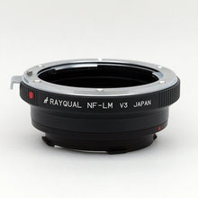 Load image into Gallery viewer, Rayqual Lens Mount Adapter for Nikon F  lens to Leica M-Mount Camera  Made in Japan NF-LM
