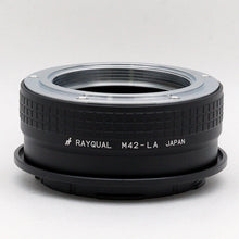 Load image into Gallery viewer, Rayqual Lens Mount Adapter for M42 Lenses to Leica L-Mount Camera Made in Japan /  M42-LA