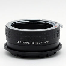 Load image into Gallery viewer, Rayqual Lens Mount Adapter for PENTAX K lens to Canon RF-Mount Camera Made in Japan PK-EOSR