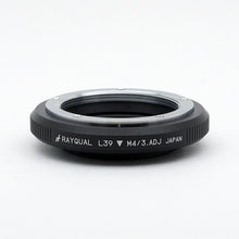 Load image into Gallery viewer, Rayqual Lens Mount Adapter for L39 Lens to Micro Four Thirds Mount Camera ADJ type  Made in Japan L39-M4/3 .ADJ