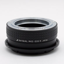 Load image into Gallery viewer, Rayqual Lens Mount Adapter for M42  lens to Canon RF-Mount Camera Made in Japan M42-EOSR