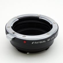 Load image into Gallery viewer, Rayqual Lens Mount Adapter for Nikon F  lens to Leica M-Mount Camera  Made in Japan NF-LM