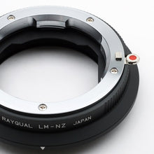 Load image into Gallery viewer, Rayqual Lens Mount Adapter for Leica M Lens to Nikon Z-Mount Camera Made in Japan LM-NZ