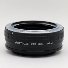 Load image into Gallery viewer, Rayqual Lens Mount Adapter for Konica AR lens to Sony E-Mount Camera Made in Japan KAR-Sae