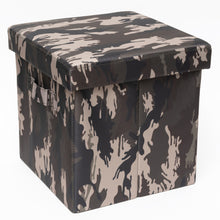 Load image into Gallery viewer, Camouflage Storage Stool