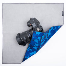 Load image into Gallery viewer, EASY WRAPPER Special Cloth without tapes, buttons, zippers Blue & Camouflage
