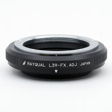 Load image into Gallery viewer, Rayqual Lens Mount Adapter for Fujifilm X-Mount Camera to L39 Lens ADJ type  Made in Japan  L39-FX.ADJ