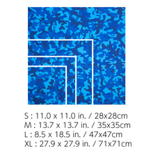 Load image into Gallery viewer, EASY WRAPPER Special Cloth without tapes, buttons, zippers Blue & Camouflage