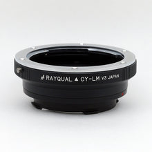 将图片加载到图库查看器，Rayqual 安装适配器，适用于 Contax/Yaxhika 镜头至徕卡 M 机身 日本制造 CY-LM
