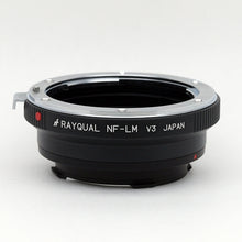 Load image into Gallery viewer, Rayqual Lens Mount Adapter for Nikon F  lens to Leica M-Mount Camera  Made in Japan NF-LM
