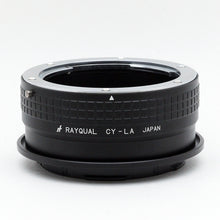 将图片加载到图库查看器，Rayqual 安装适配器，适用于 Contax/Yashica 镜头到日本制造的 Leica L 机身 CY-LA
