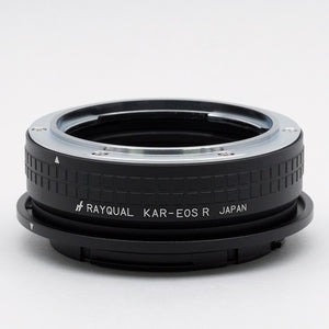 Rayqual 卡口适配器，适用于 EOS RF 机身到 KONICA AR 镜头 日本制造 KAR-EOSR