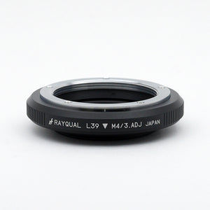 Rayqual Lens Mount Adapter for L39 Lens to Micro Four Thirds Mount Camera ADJ type  Made in Japan L39-M4/3 .ADJ