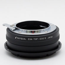 将图片加载到图库查看器，Rayqual 安装适配器，适用于 Exacta / Topcon 镜头至 EOS RF 机身 日本制造 EXA・TOP-EOSR
