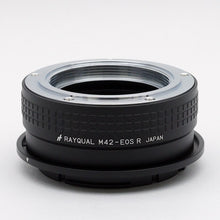 Load image into Gallery viewer, Rayqual Lens Mount Adapter for M42  lens to Canon RF-Mount Camera Made in Japan M42-EOSR
