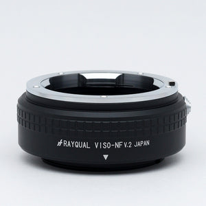 Rayqual Lens Mount Adapter for Leica VISOFLEX II/III Lens to Nikon F mount camera  Made in Japan VISO-NF