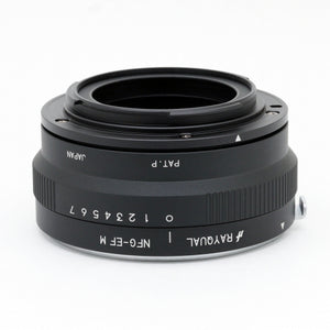 Rayqual Lens Mount Adapter for Nikon G lens to Canon EF-M-Mount Camera Made in Japan  NFG-EF M