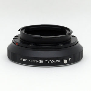 Rayqual Lens Mount Adapter for Minolta MD lens to Leica M-Mount Camera Made in Japan  MD-LM