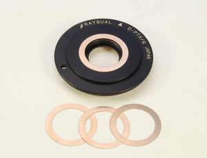 Rayqual Lens Mount Adapter for CINE D mount lens to PENTAX Q Mount Cameras Made in Japan  D-PTX/Q