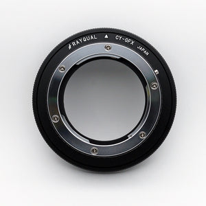 Rayqual Lens Mount Adapter for Contax / Yaxhica lens to Fujifilm GFX-Mount Camera Made in Japan  CY-GFX
