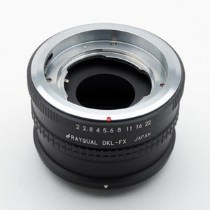 Rayqual 安装适配器，适用于 Deckel 镜头到 FUJI X 机身 日本制造 DKL-FX
