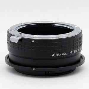 Rayqual 卡口适配器适用于尼康 F 镜头至 EOS RF 机身日本制造 NF-EOSR