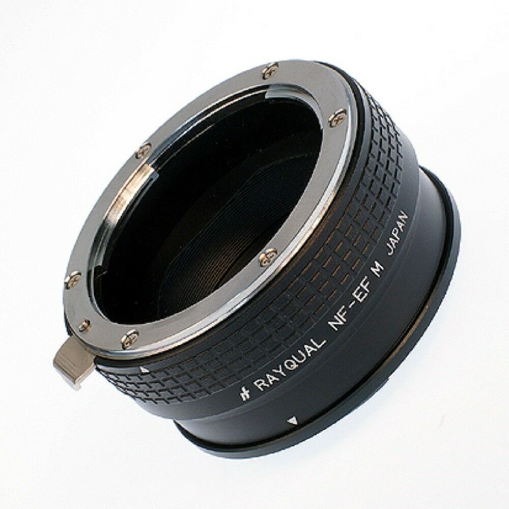Rayqual Lens Mount Adapter for Nikon F lens to Canon EF-M-Mount Camera Made in Japan   NF-EF M