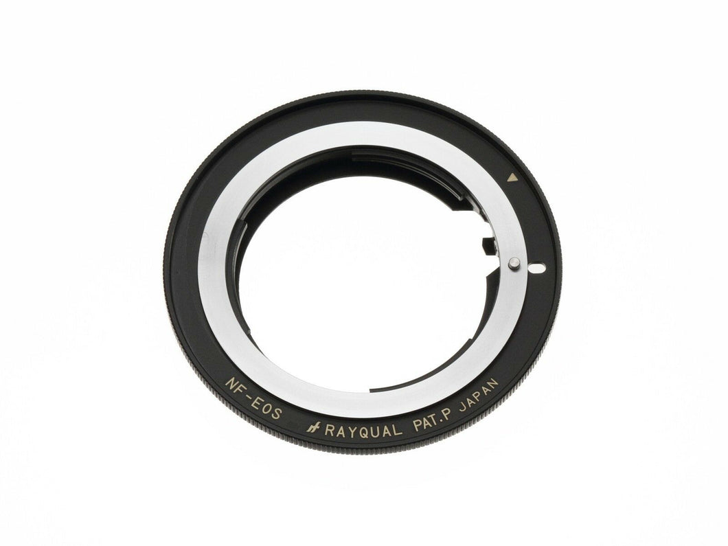 Rayqual Lens Mount Adapter for Nikon F Lens to Canon EOS Camera Made in Japan NF-EOS