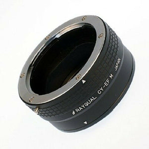 Rayqual Lens Mount Adapter for Contax/Yashica lens to Canon EF-M-Mount Camera Made in Japan  CY-EF M