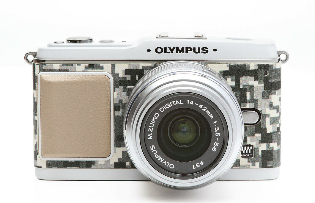 奥林巴斯 E-P1/E-P2 DIGITAL URBAN CAMOUFLAGE 相机皮革装饰贴纸
