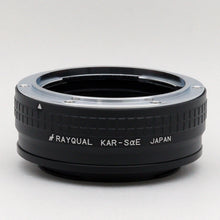 将图片加载到图库查看器，Rayqual 卡口适配器适用于柯尼卡 AR 镜头至索尼 αE 机身日本制造 KAR-Sae

