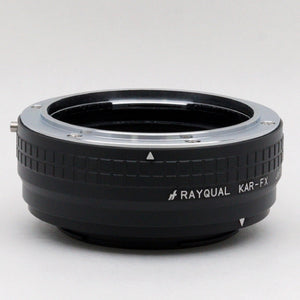 Rayqual Lens Mount Adapter for Konica AR Lens to Fujifilm X-Mount Camera Made in Japan  KAR-FX