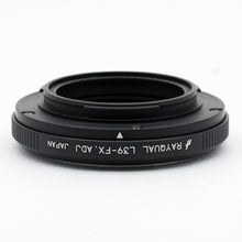 Load image into Gallery viewer, Rayqual Lens Mount Adapter for Fujifilm X-Mount Camera to L39 Lens ADJ type  Made in Japan  L39-FX.ADJ

