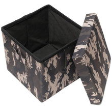 Load image into Gallery viewer, Camouflage Storage Stool
