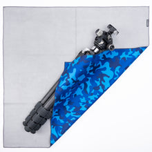 Load image into Gallery viewer, EASY WRAPPER Special Cloth without tapes, buttons, zippers Blue &amp; Camouflage
