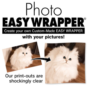 用您的照片创建您自己的定制简易包装纸！ 4种尺寸/1套