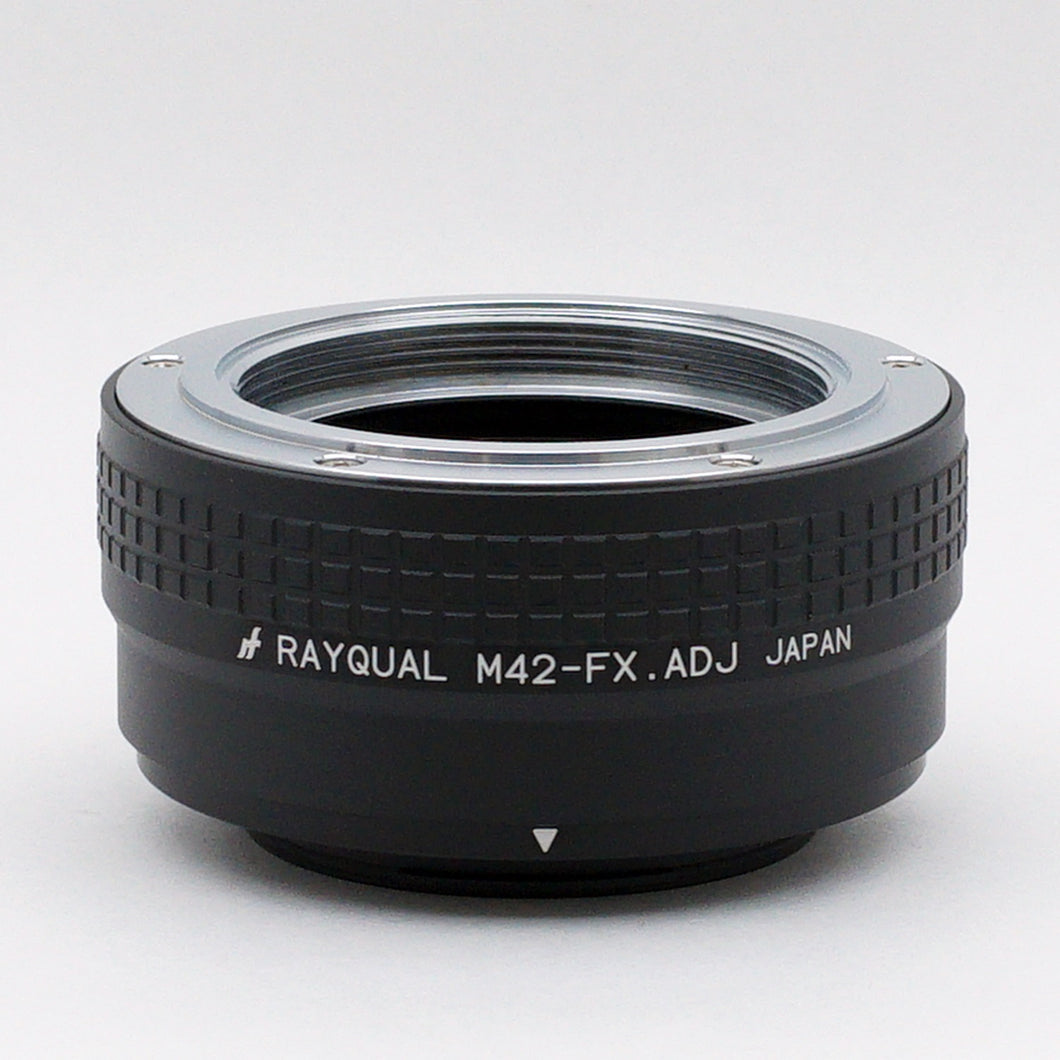 Rayqual Lens Mount Adapter for M42 ADJ type lens to Fujifilm X-Mount Camera Made in Japan M42-FX.ADJ