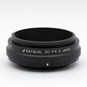 Rayqual Mount Adapter for CONTAX Ｃ/Nikon Ｓ Lens to Fuji X body made in Japan  SC-FX.O