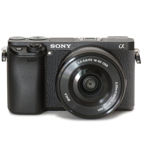 Camera Leather decoration sticker for Sony α6300 Black