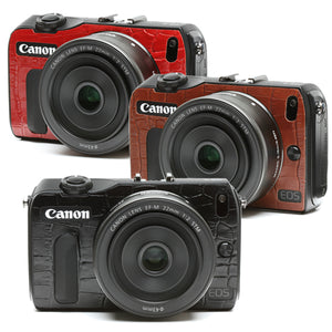 Camera Leather decoration sticker for Canon EOS M [Crocodile 3 colors]