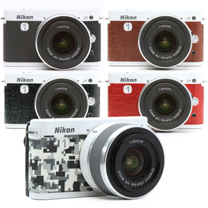 Nikon1 J2 &amp; J1 相机皮革装饰贴纸 [6 色]