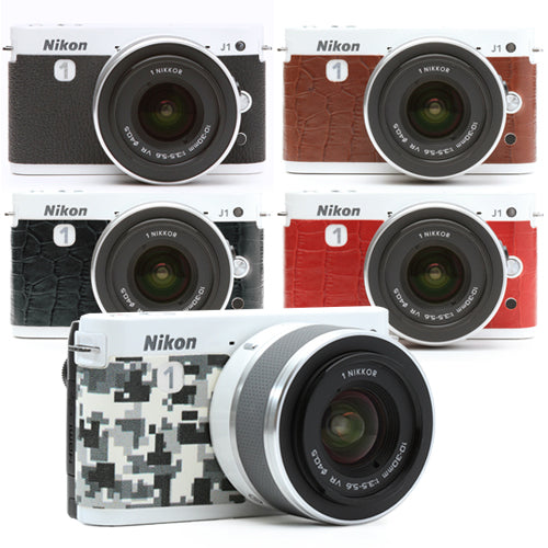 Nikon1 J2 & J1 相机皮革装饰贴纸 [6 色]